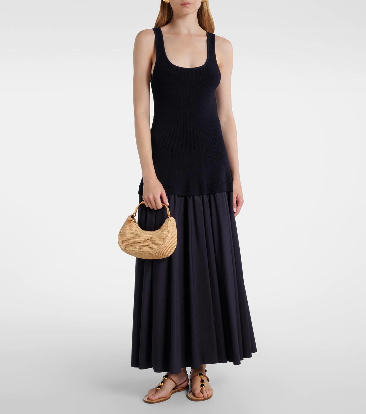 Simkhai Nixi Mini raffia tote bag