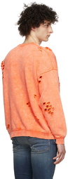 R13 Orange FTS Oversized Sweater