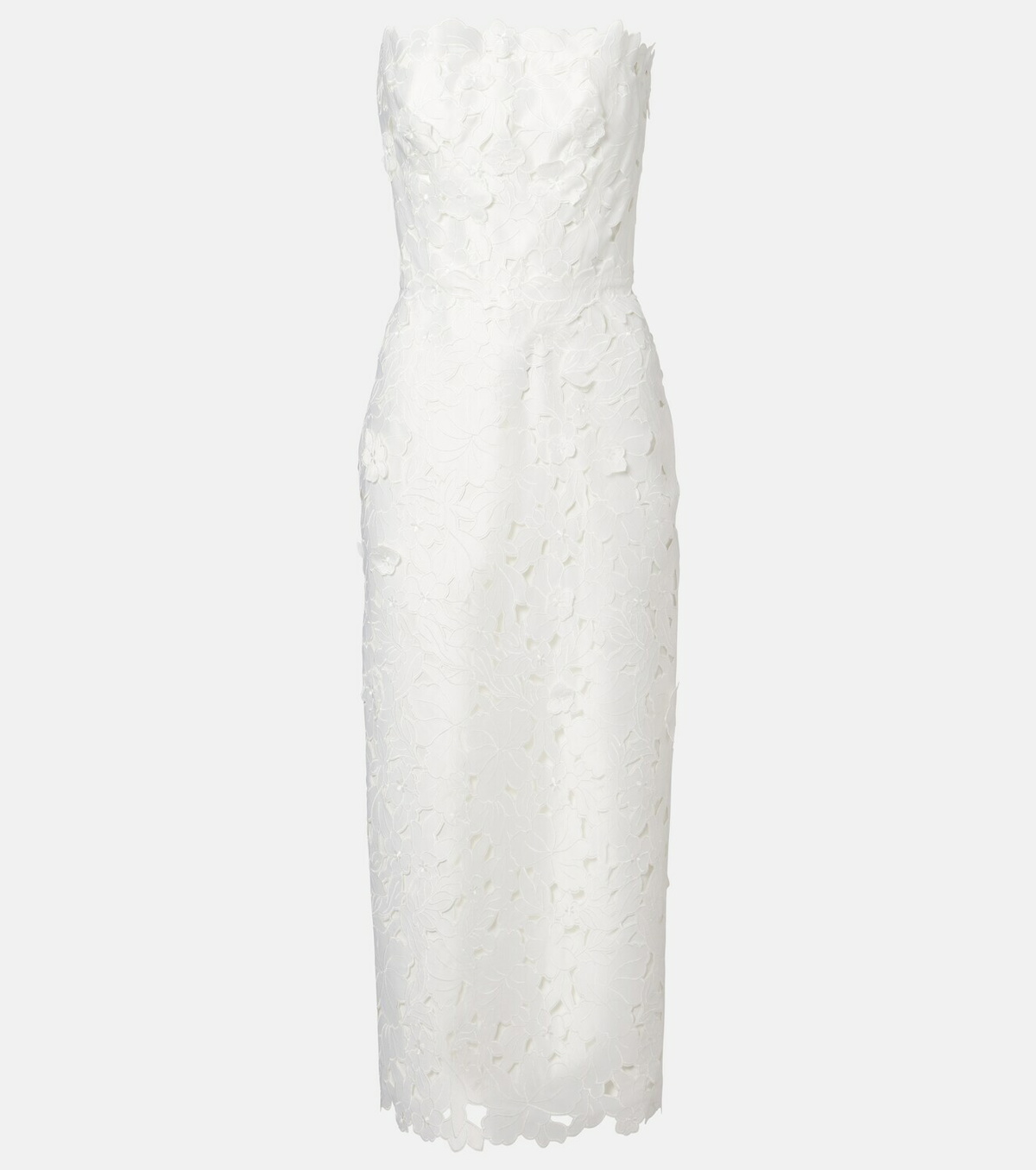 Costarellos Lace bustier gown