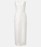 Costarellos Lace bustier gown