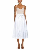 Jucca Womens Midi skirt in White