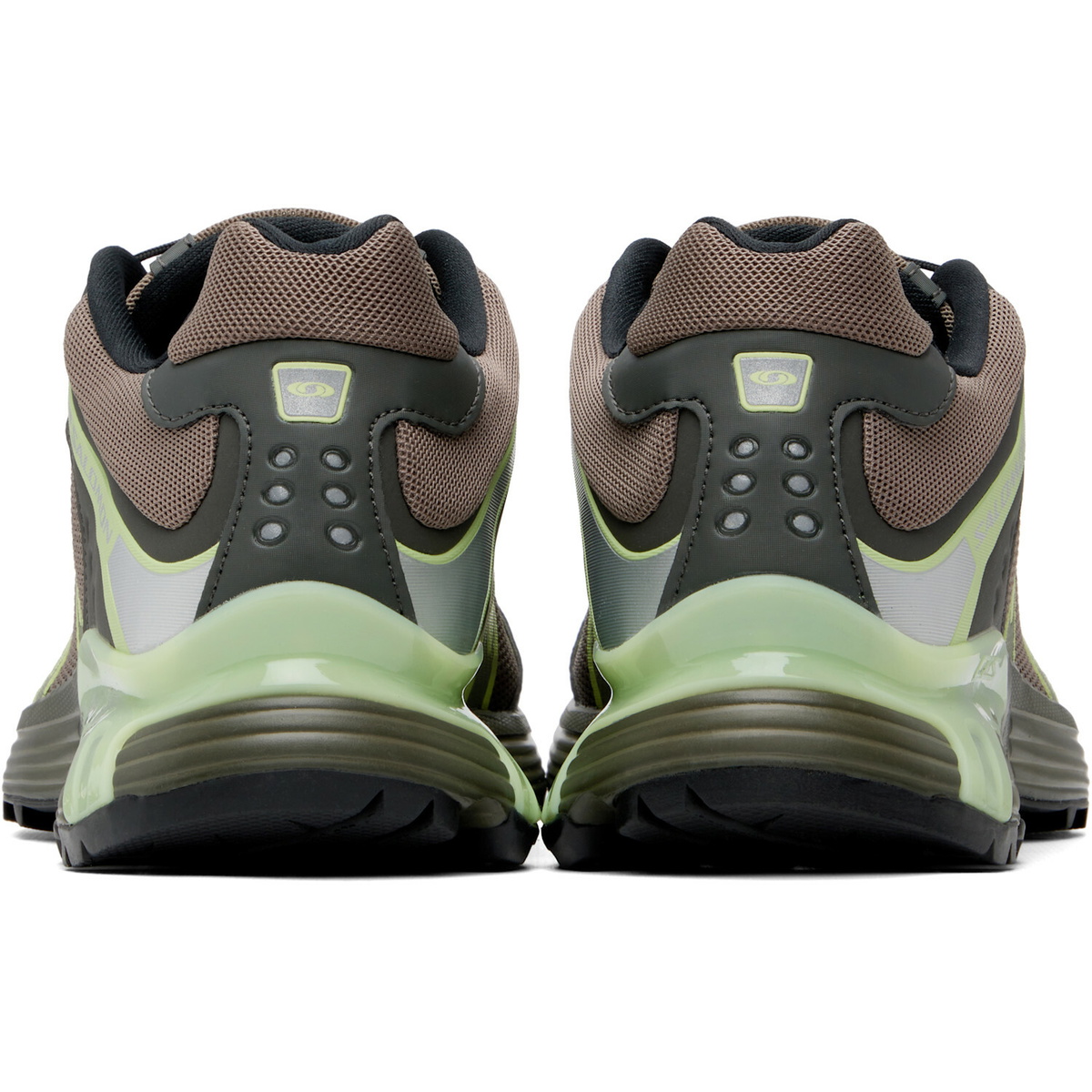 Salomon Brown & Green XT-Whisper Sneakers