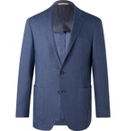 Canali - Kei Slim-Fit Unstructured Linen and Wool-Blend Suit Jacket - Blue