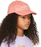 Palm Angels Kids Pink Embroidered Cap