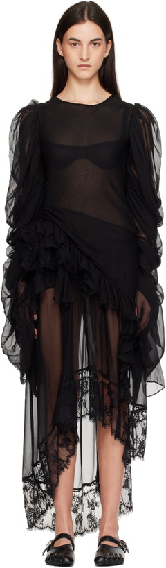 Photo: Collina Strada Black Simone Angelica Maxi Dress