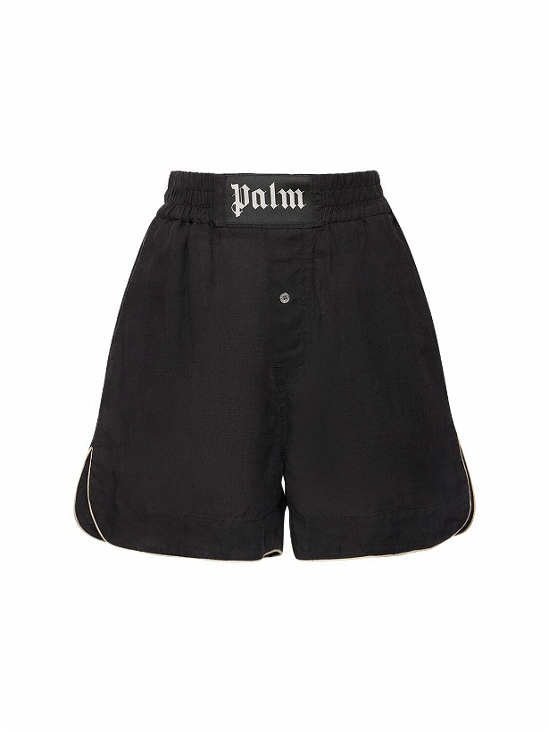Photo: PALM ANGELS Linen Boxer Shorts