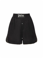 PALM ANGELS Linen Boxer Shorts