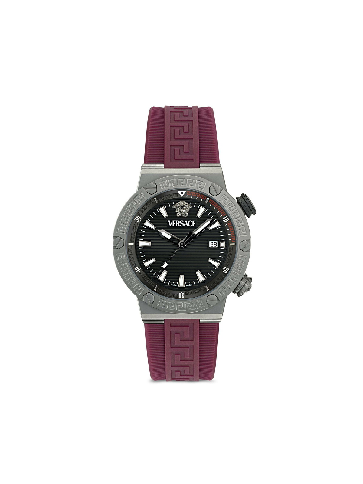 時計 VERSACE RARE SPECIAL EDITION Versace New Quartz Chronograph Silver Bracelet Mens Watch