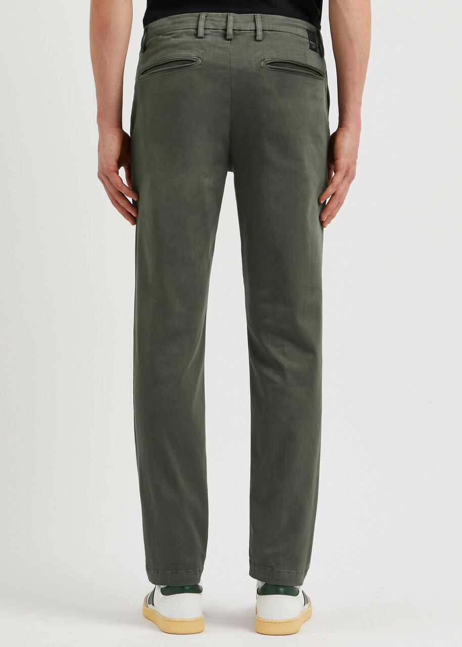 Replay Benni Hyperflex X-L.I.T.E. Stretch-cotton Chinos Khaki