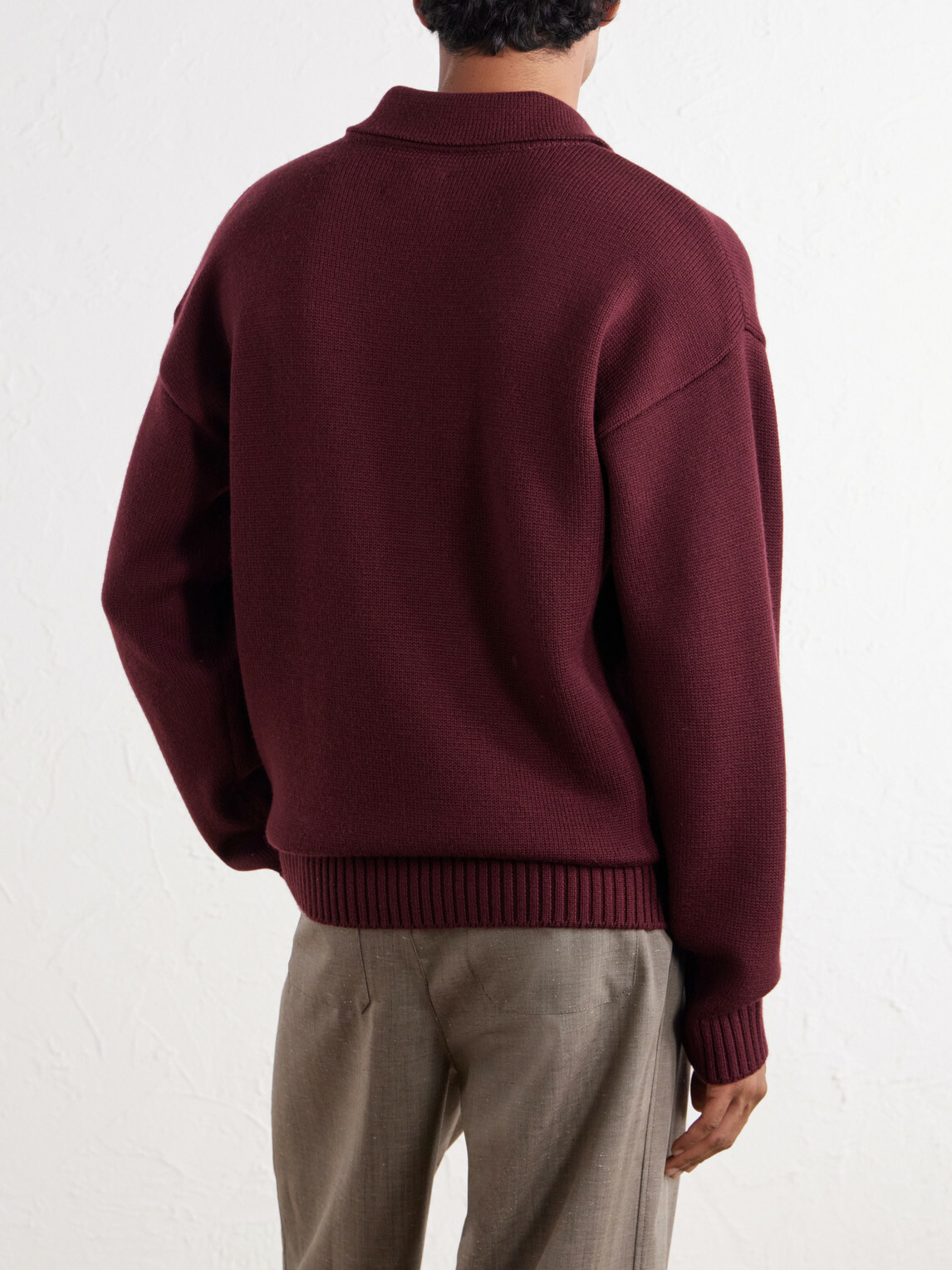 Aimé Leon Dore - Merino Wool Polo Sweater - Burgundy