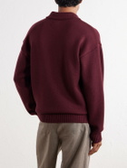 Aimé Leon Dore - Merino Wool Polo Sweater - Burgundy