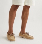 Quoddy - Downeast Suede Boat Shoes - Neutrals