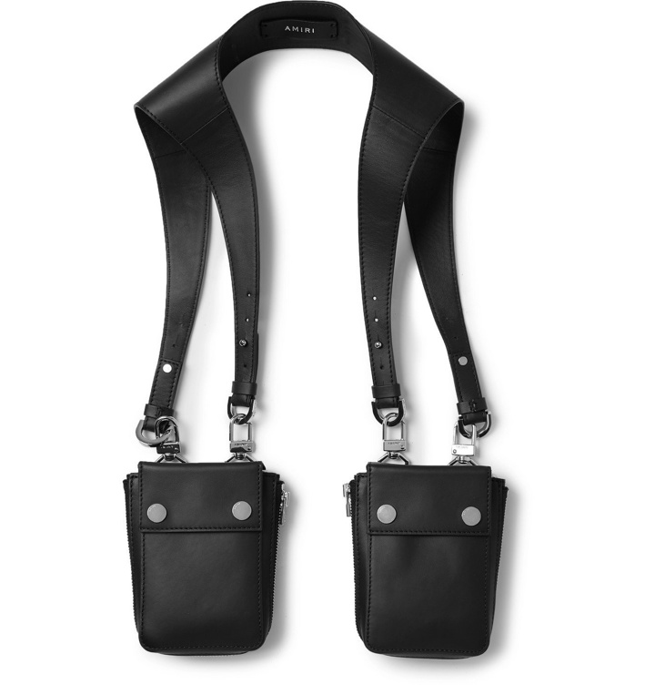 Photo: AMIRI - Leather Harness Bags - Black