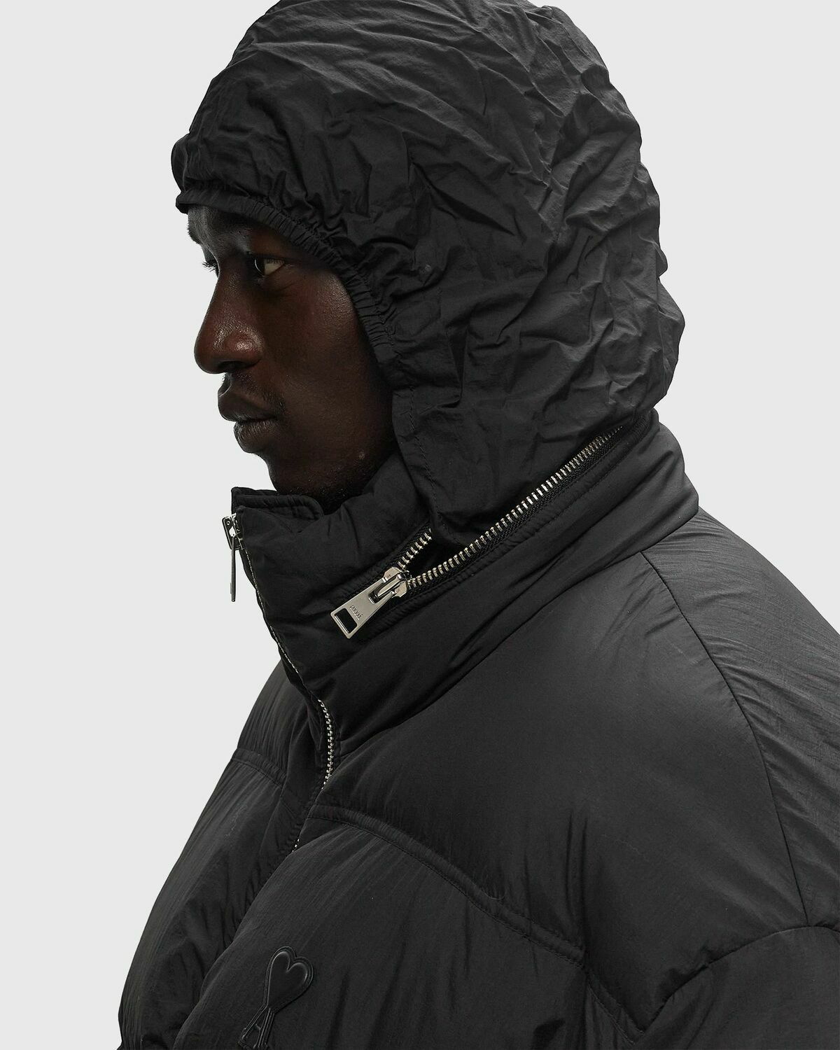 Ami Paris Ami De Coeur Down Jacket Black Down & Puffer