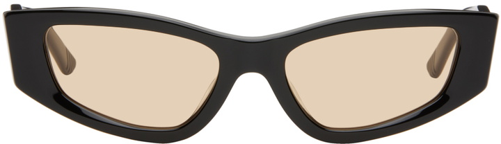 Photo: Eckhaus Latta SSENSE Exclusive Black 'The Tilt' Sunglasses