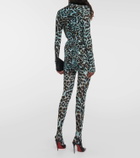 Alex Perry Cadie leopard-print tights