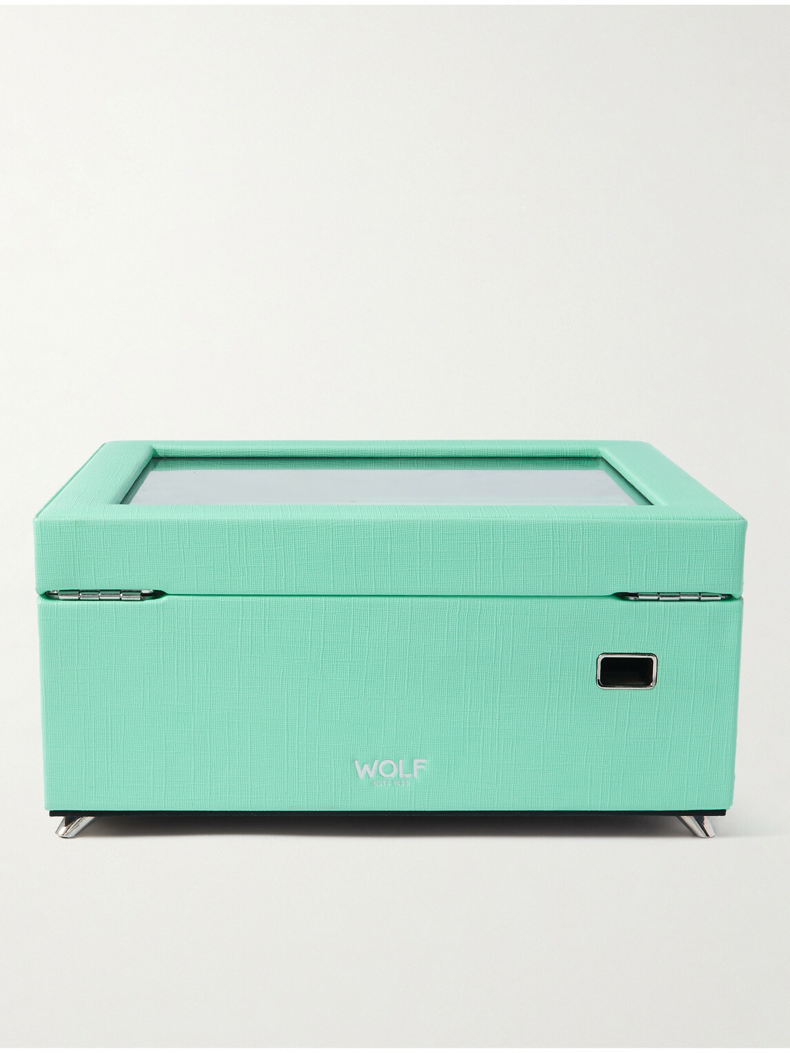 WOLF - Porter Cross-Grain Vegan Leather Watch and Jewellery Box