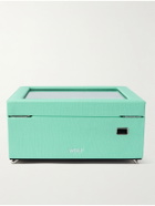 WOLF - Porter Cross-Grain Vegan Leather Watch and Jewellery Box