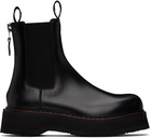 R13 Black Single Stack Chelsea Boots