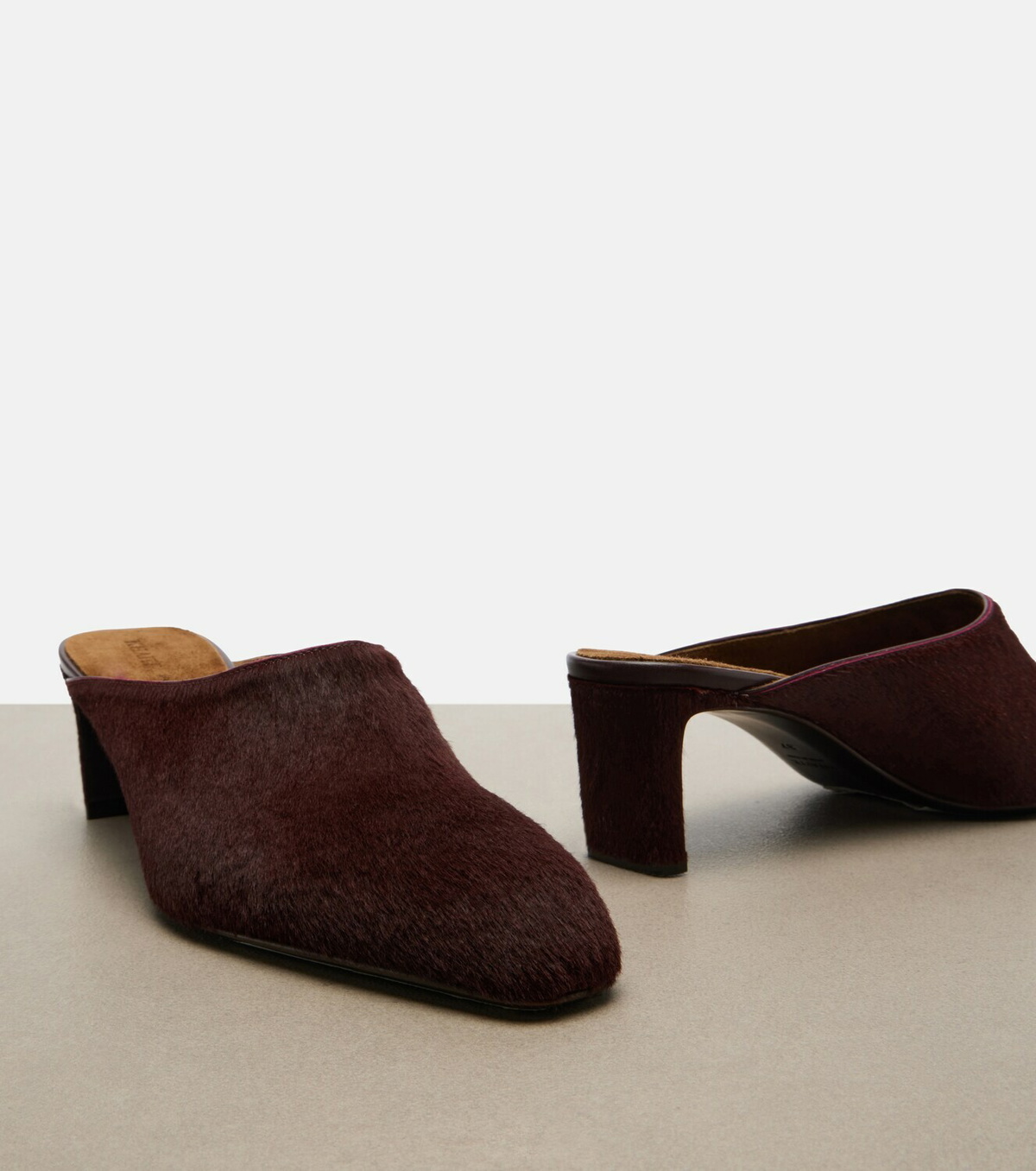 Khaite Colt calf hair mules