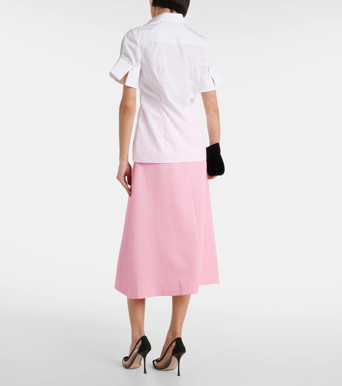 Erdem Floral-appliqué cotton shirt