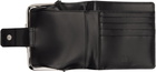 Y's Black Glossy Smooth Leather Small Wallet