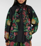 La DoubleJ Cerere printed silk voile blouse