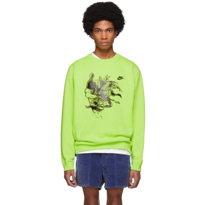 Photo: ERL Green Nike Edition Witch 4 Sweatshirt