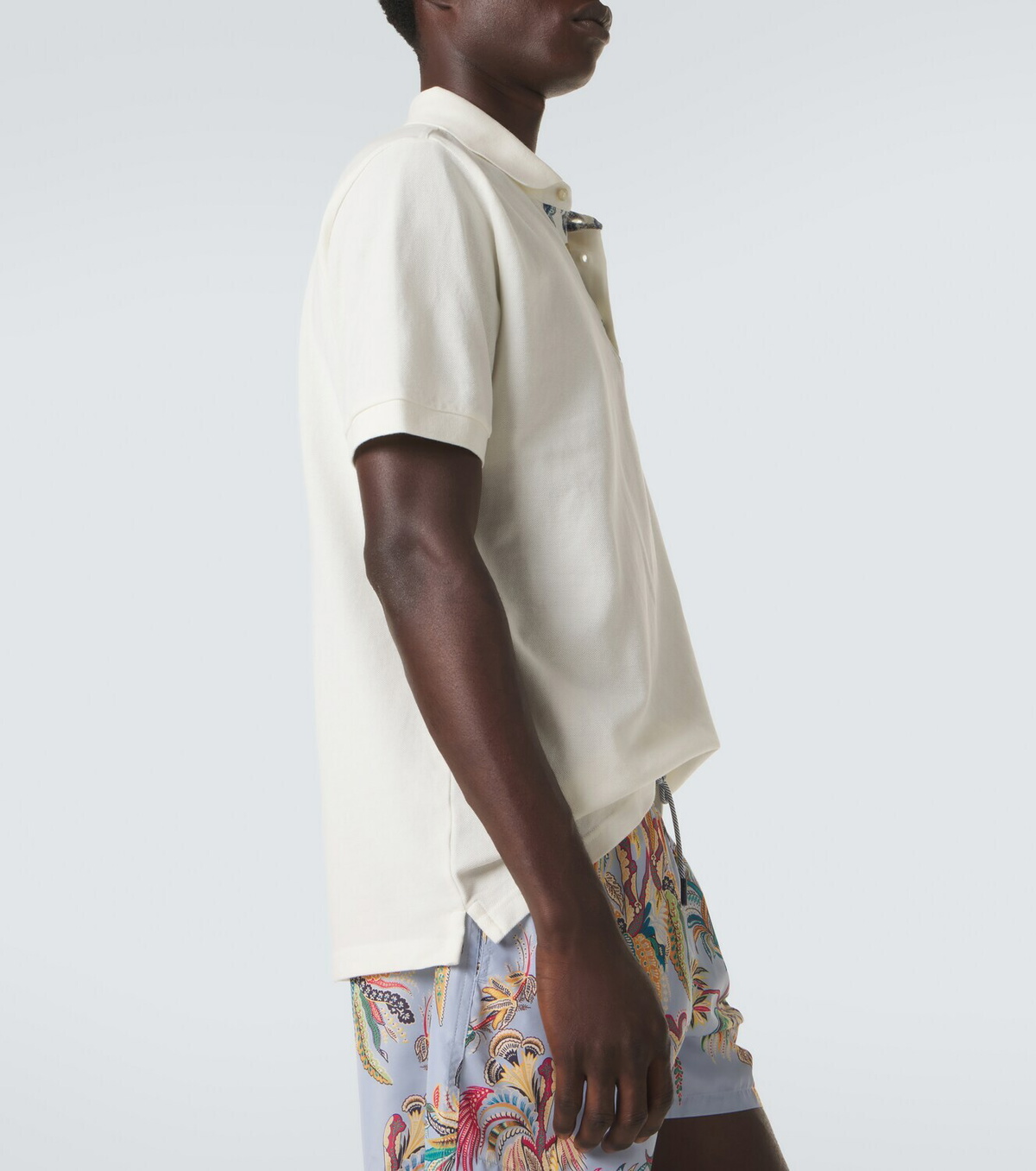 Etro Pegaso cotton piqué polo shirt