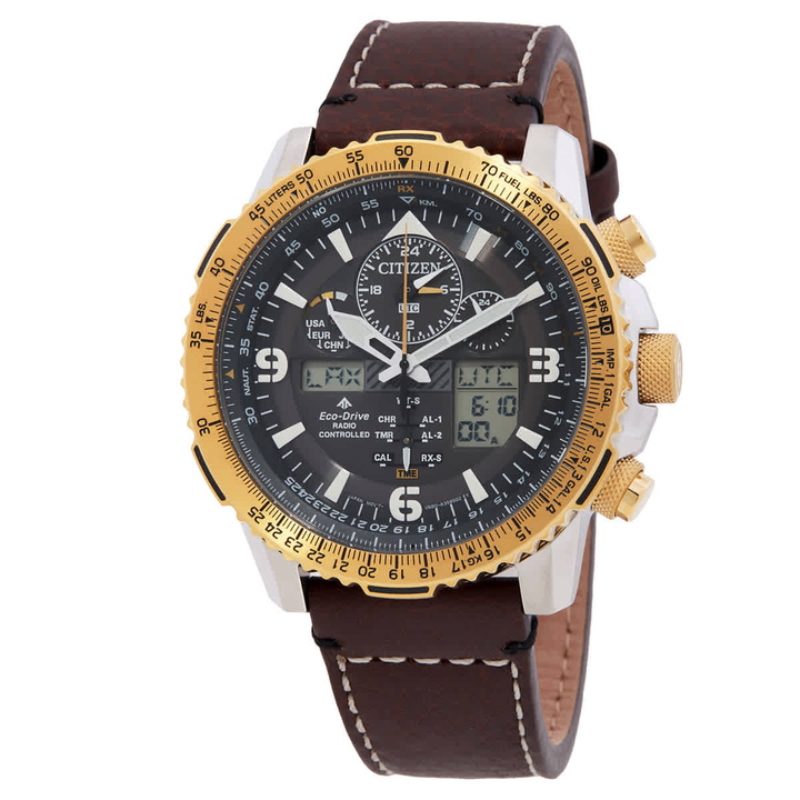 Photo: Citizen Promaster Skyhawk A-T Perpetual Alarm World Time Chronograph Mens Watch JY8084-09H