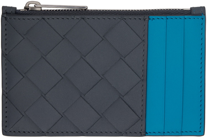 Photo: Bottega Veneta Gray Zipped Card Case