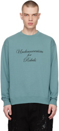 Undercoverism Green Embroidered Sweatshirt