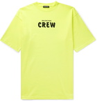 Balenciaga - Logo-Print Cotton-Jersey T-Shirt - Yellow