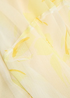 Bec & Bridge Colmar Asymmetric Chiffon Mini Dress Yellow