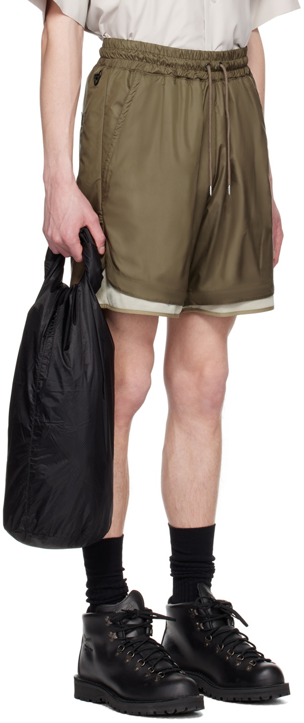 meanswhile Brown Ice Touch Shorts