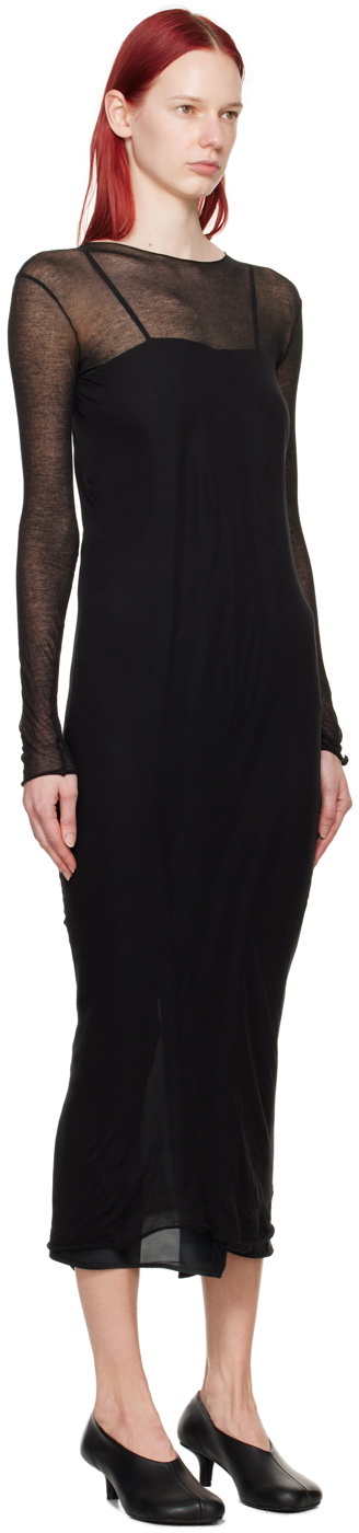Gabriela Coll Garments SSENSE Exclusive Black No.212 Maxi Dress