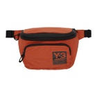 Y-3 Orange Packable Backpack Pouch