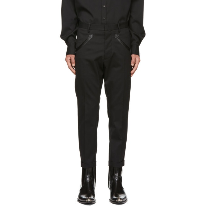 Photo: Dsquared2 Black Hockney Western Trousers