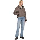 Canada Goose Taupe Grandview Cropped Down Jacket