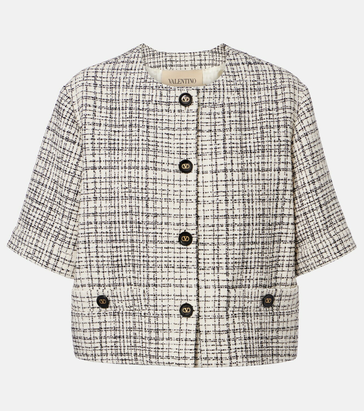 Valentino Cotton-blend tweed jacket