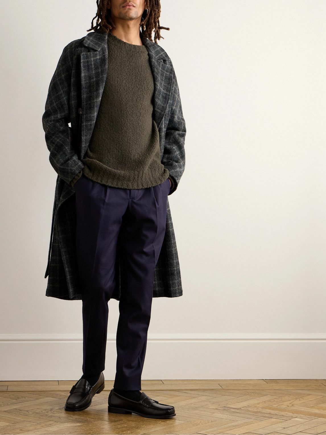 De Bonne Facture - Wool-Bouclé Sweater - Green