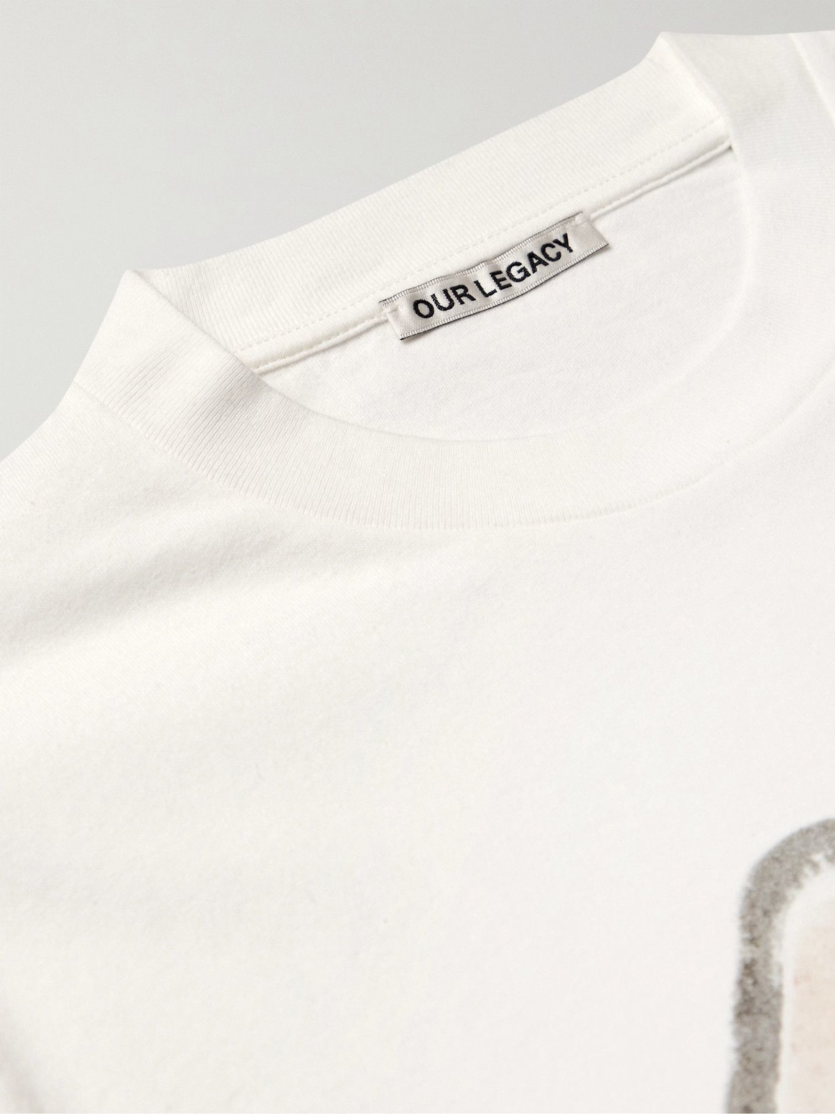 OUR LEGACY - Printed Cotton-Jersey T-Shirt - White Our Legacy