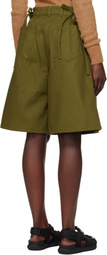 Cecilie Bahnsen Green Annika Denim Shorts