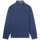 Polo Ralph Lauren Men's Estate Rib Half Zip Knit in Spring Navy Heather