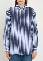 Polo Ralph Lauren Striped Cotton-poplin Shirt Blue