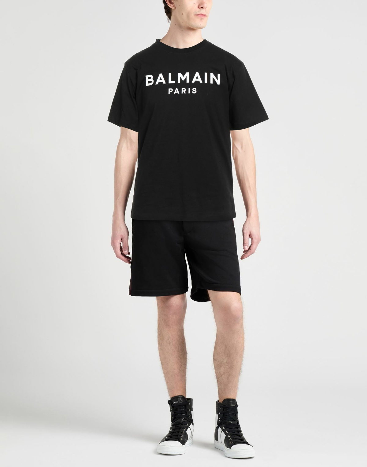 Balmain Mens T-shirt in Black