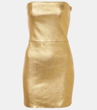 Stouls Amina metallic leather minidress