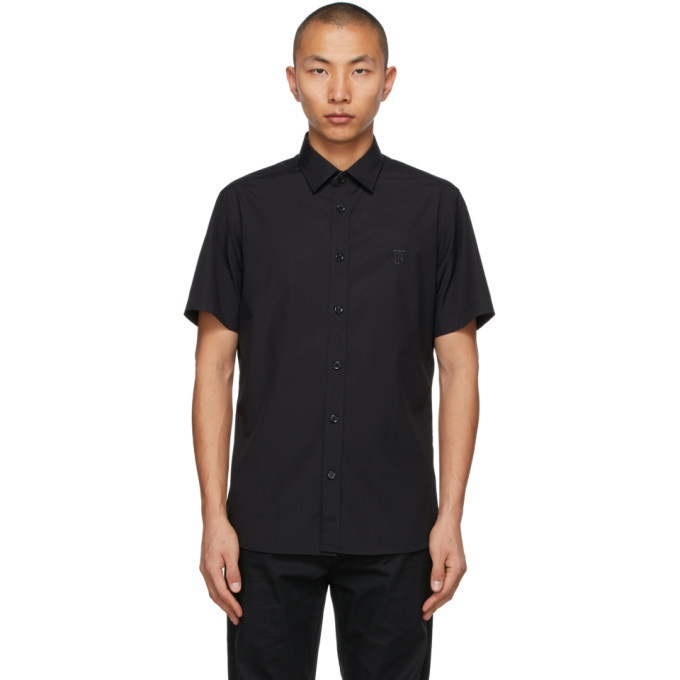 Photo: Burberry Black Sherwood Short Sleeve Shirt