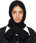 SHUSHU/TONG SSENSE Exclusive Black Bowknot Knit Beanie