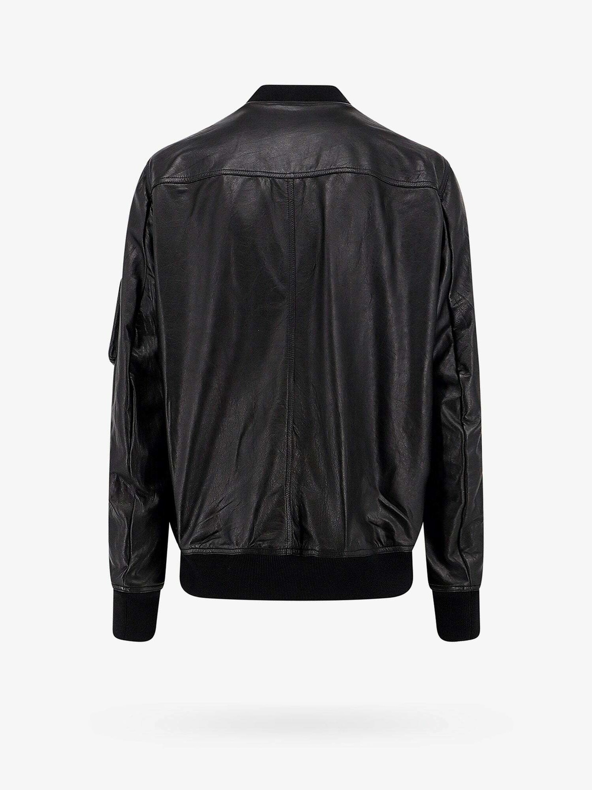 Rick Owens Classic Flight Black Mens Leather Jacket Rick Owens